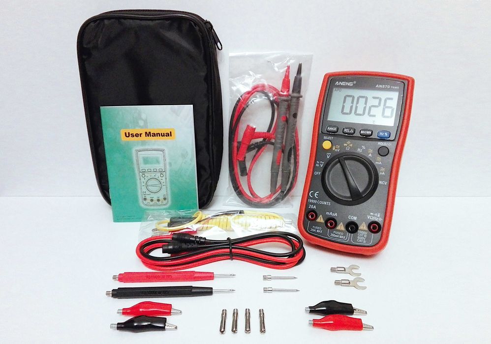Multimetr Aneng AN870 Pro [19999 Counts·AutoRange·TrueRMS·NCV·20 A]