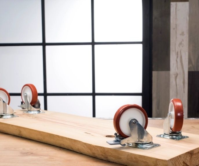 12 Rodas / rodizios 360º 125MM 200KG