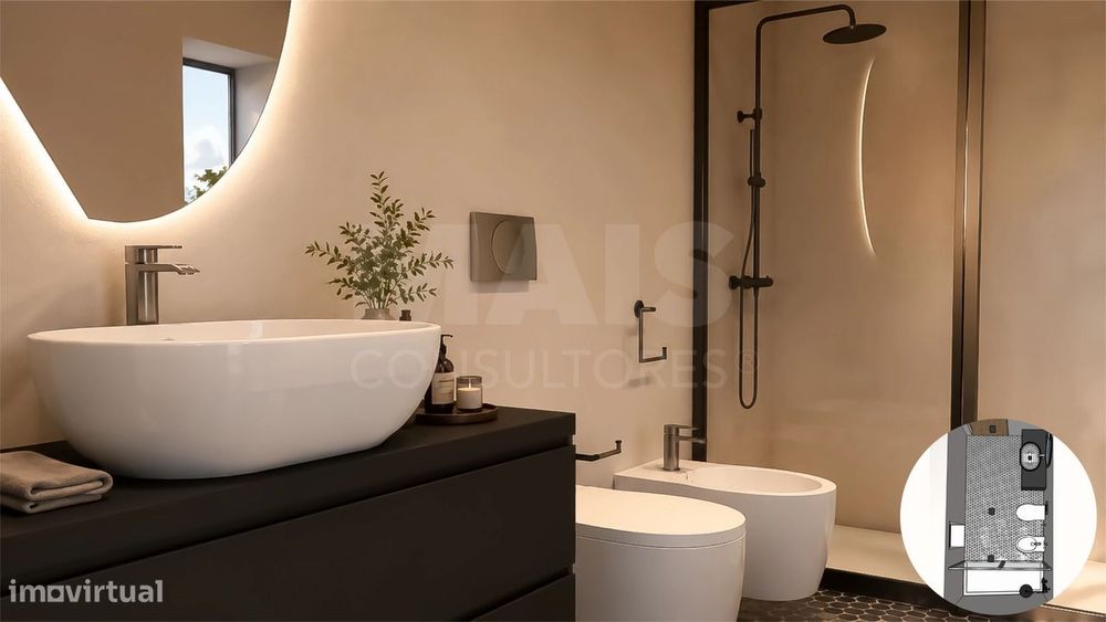 Apartamento T2 com Varanda & Parqueamento Privado, a 1 km da P...