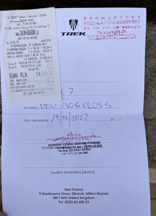 rower trek slash 7 czerwony