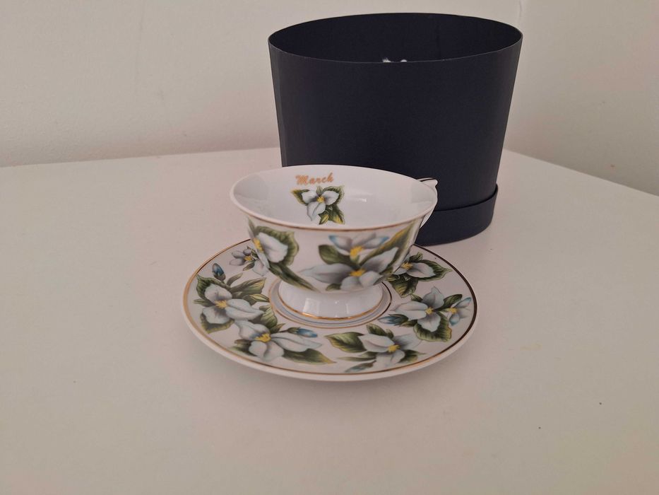 Chávena de Coleção com Pires Porcelana