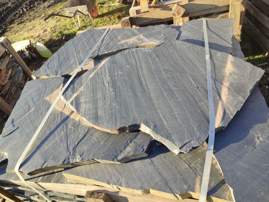 Kamień naturalny czarny łupek ozdobny