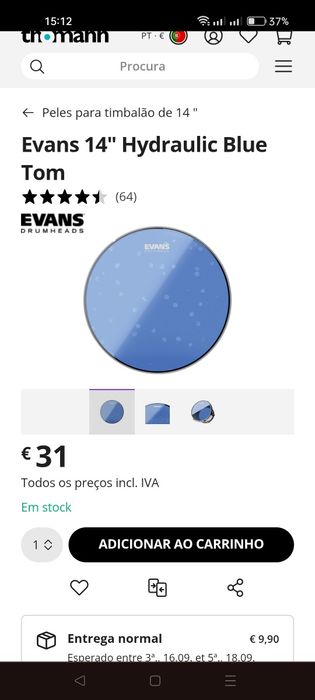 Peles Evans Hydraulic blue 14
