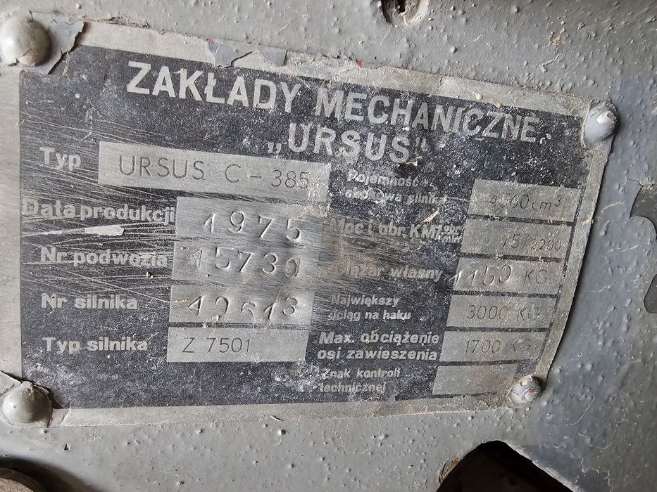 URSUS C 385 Sprawny Przegląd Nowe Opony