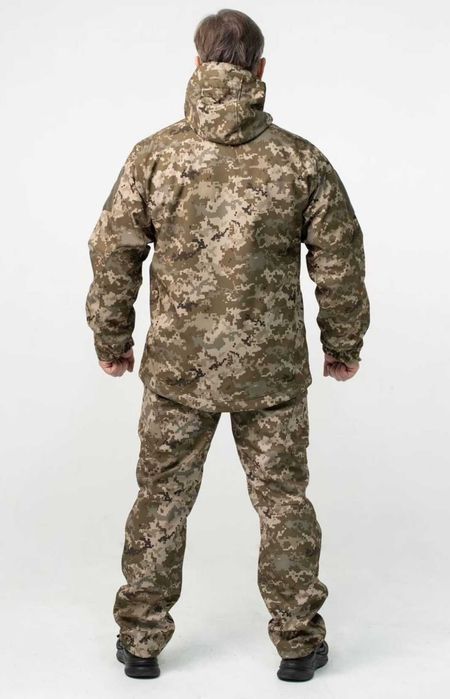 Демісезонна тактична куртка Софт шелл піксель ЗСУ куртка Soft Shell