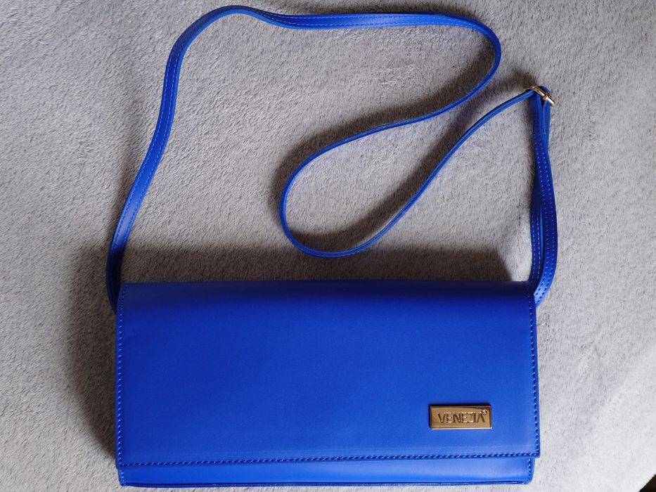 Kobaltowa torebka kopertówka Venezia