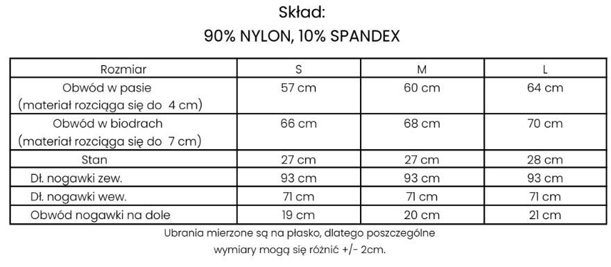 Legginsy damskie Olavoga Sussy S M L czarne
