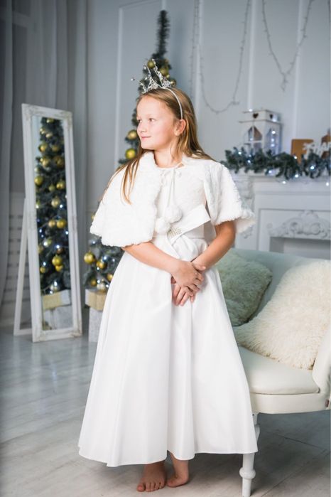 Снігурочка зима снігова королева  на 6-9р  костюм шубка карнавал