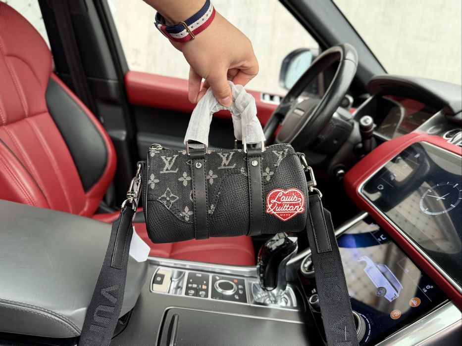 Louis Vuitton Speedy сумка мужская унисекс кожаная черная оригинал