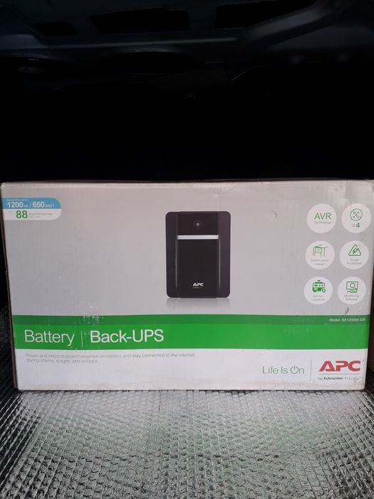 ДБЖ APC Back-UPS 650w/1200VA USB Schuko(BX1200MI-GR)