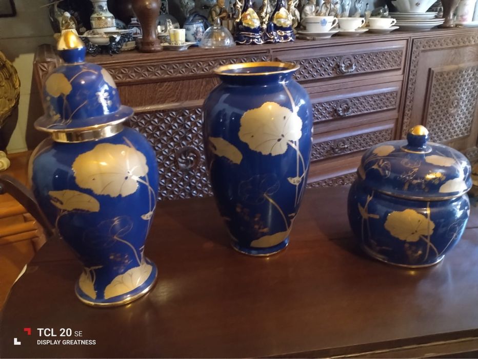 Vistoso conjunto de três peças