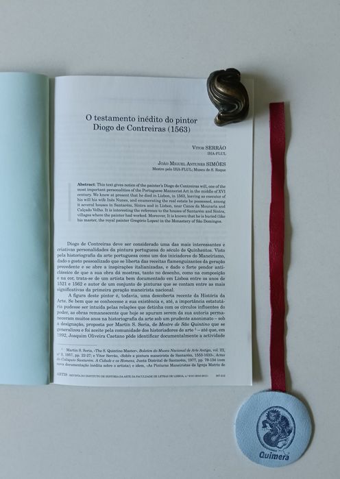 O testamento inédito do pintor Diogo de Contreiras