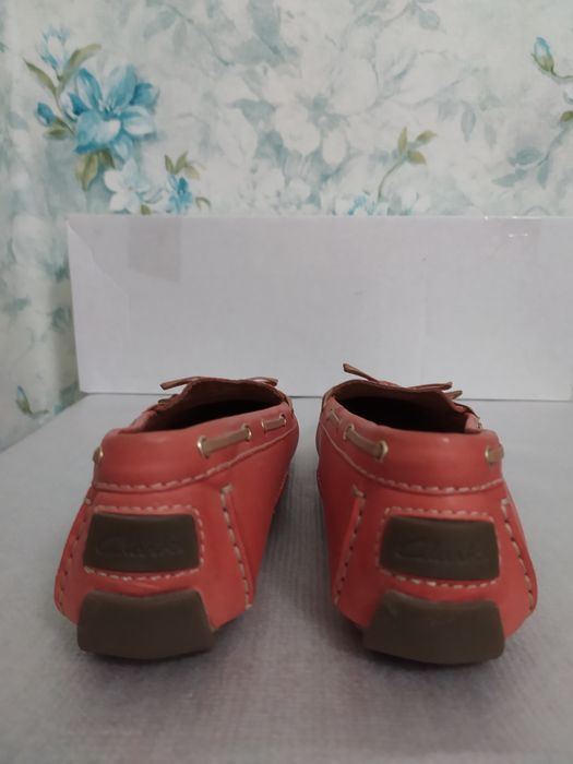 Кожаные мокасины Clarks р 40