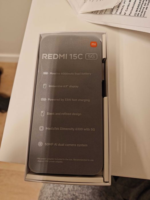Xiaomi Redmi 15C, 5G, GB de RAM e extensão 4+4