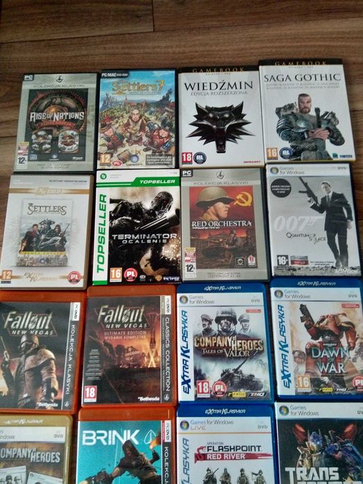 Gry PC-DVD stan,kolekcjonerskie 16 szt