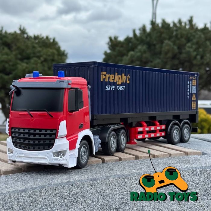 Фура на радіокеруванні Euro Truck 53см Червона | Грузовик на пульті