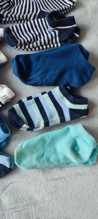 Zestaw paka 11 par skarpetek stopek chłopięcych 31-34