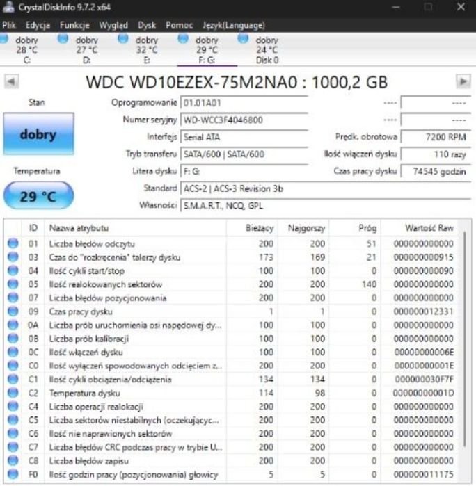 Dysk HDD WD blue 1tb