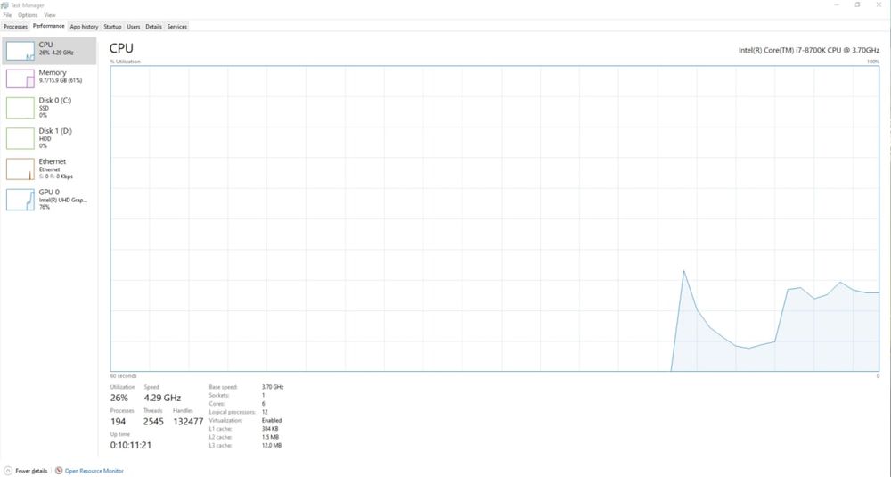 Системний блок Intel Core i7-8700K / 16GB DDR4 / SSD + HDD