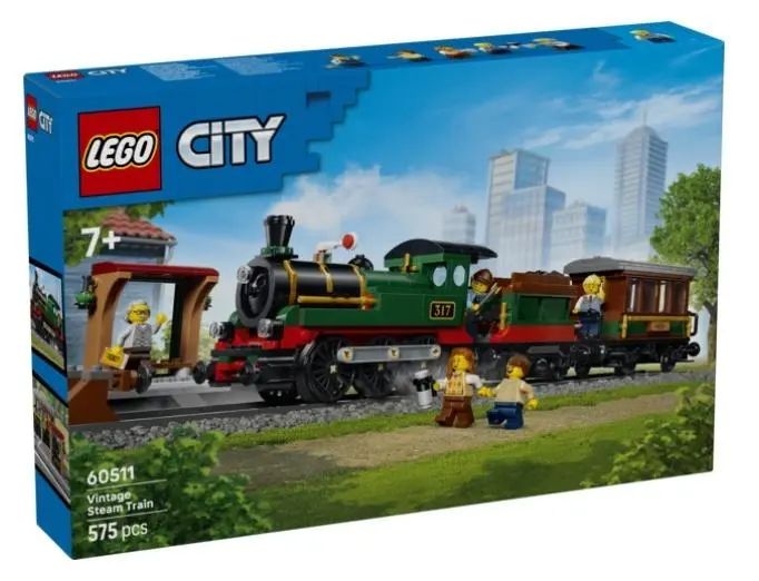 LEGO(R) CITY 60511 Vintage Steam Train. LEGO. Nowy Produkt