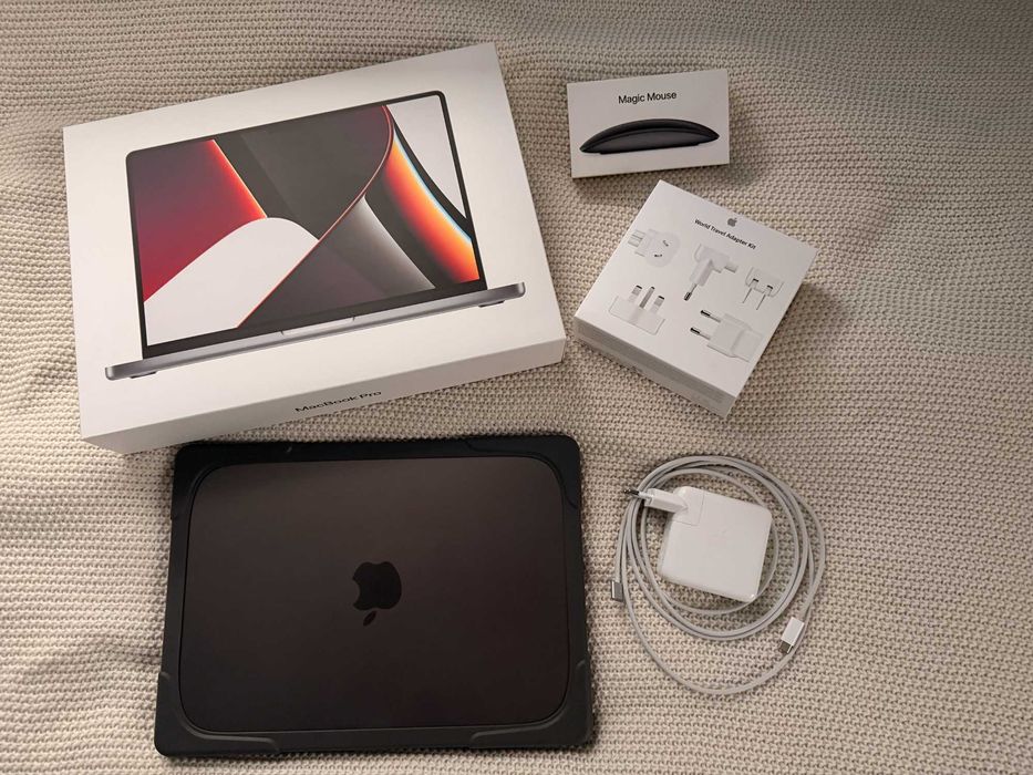 Apple Macbook Pro 14'' z M1 Pro 16gb ram/512gb ssd plus dodatki Poznań