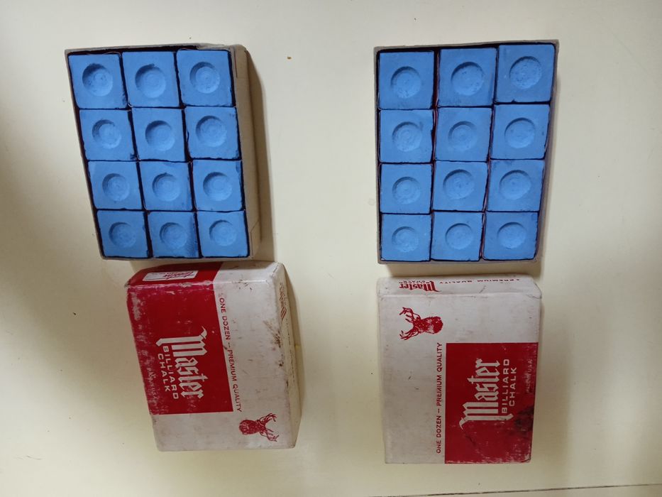 Caixa de giz de bilhar Master Billiard chalk novo