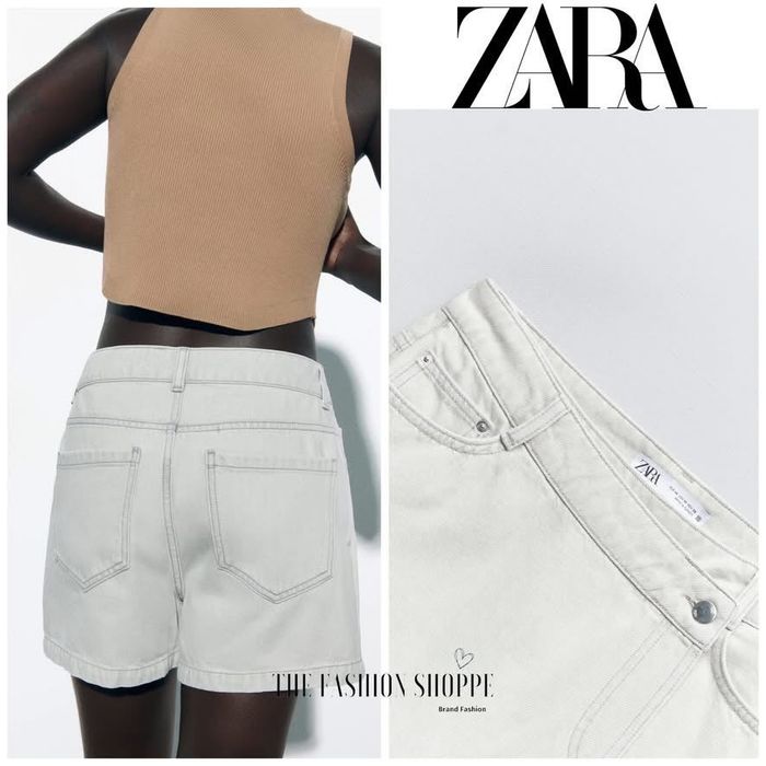 Джинсові шорти спідниця zara сірі, розмір S