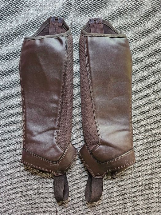 Sztylpy jeździeckie Fouganza, ochraniacze 35cm