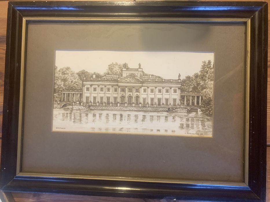 Kolekcja 4 oryginalnych Z warszawa grafiki