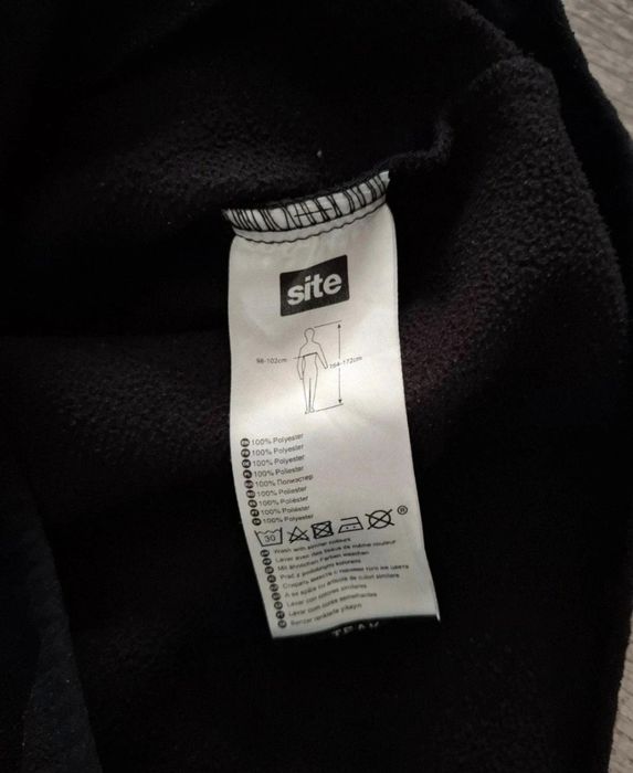 Bluza czarna polarowa rozpinana Site M