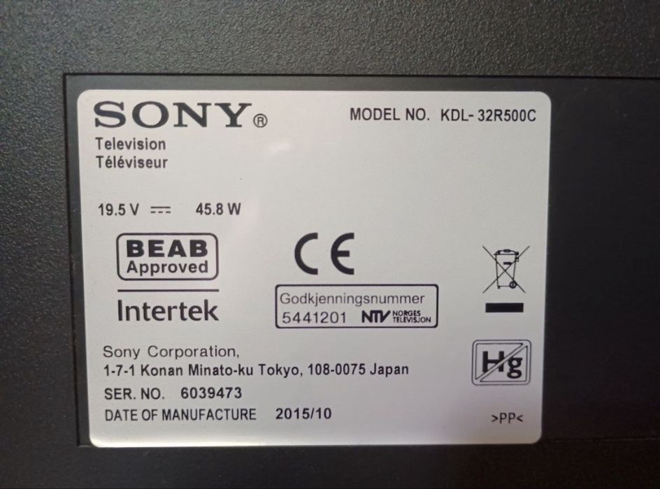 Sprzesam telewizor sony bravia
