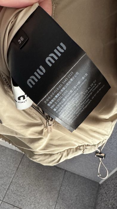 Куртка Miu Miu XS/S синя/бежева оригінал, є нюанс