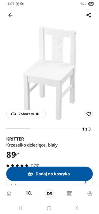 Krzesełko ze stolikiem