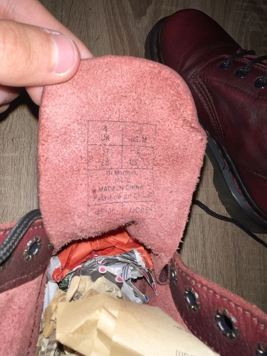 Ботинки Dr. Martens 1460 Pascal Cherry Red (Red Stitch) — Оригинал (37 р / UK 4)