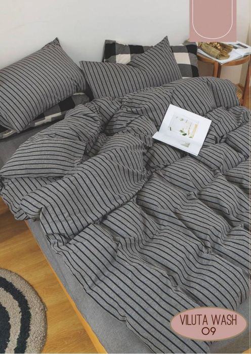 Безкоштовна доставка. Постільна білизна варена бавовна Tiare Wash