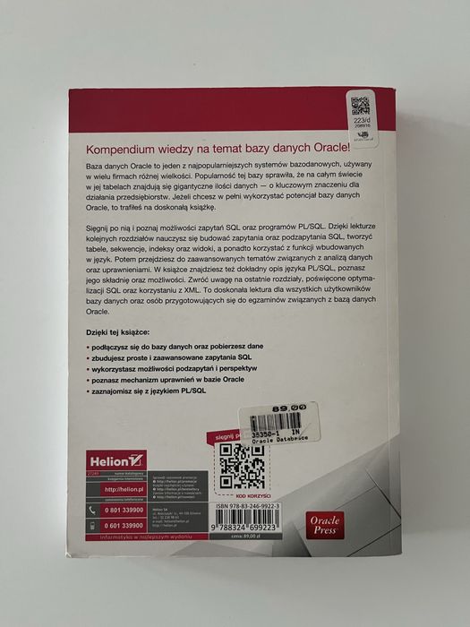 Oracle Database 12c i SQL Programowanie
