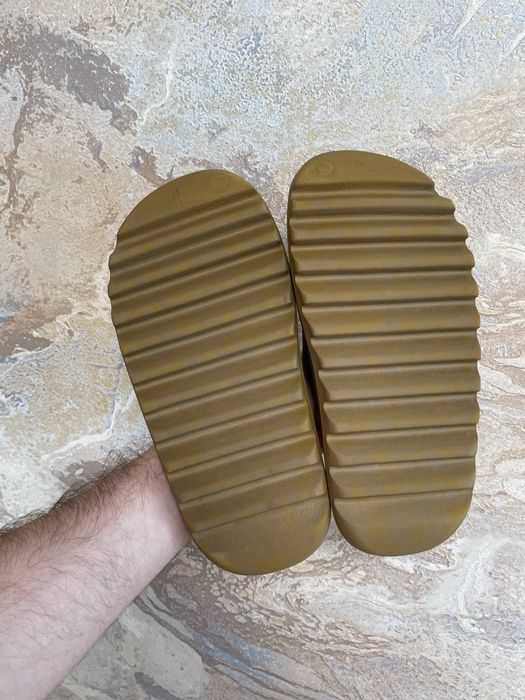 Шлепки Adidas Yeezy Slide Ochre размер 42