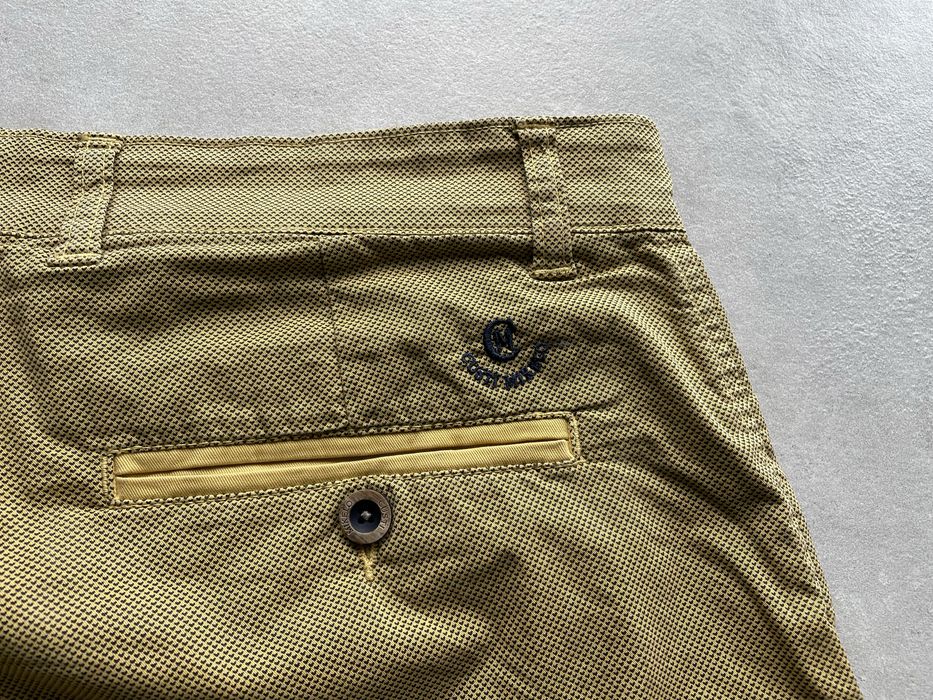 Eleganckie spodenki męskie musztardowe roz.48