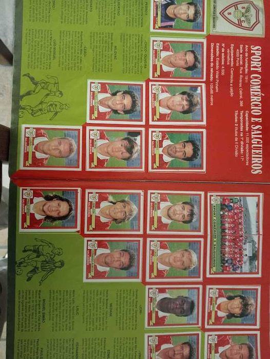 caderneta panini de futebol,estrelas do campeonato,época 94-95- faltam 49 cromos de 367