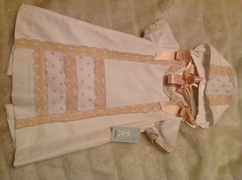 Vestido batizado/cerimónia t.18/24 meses