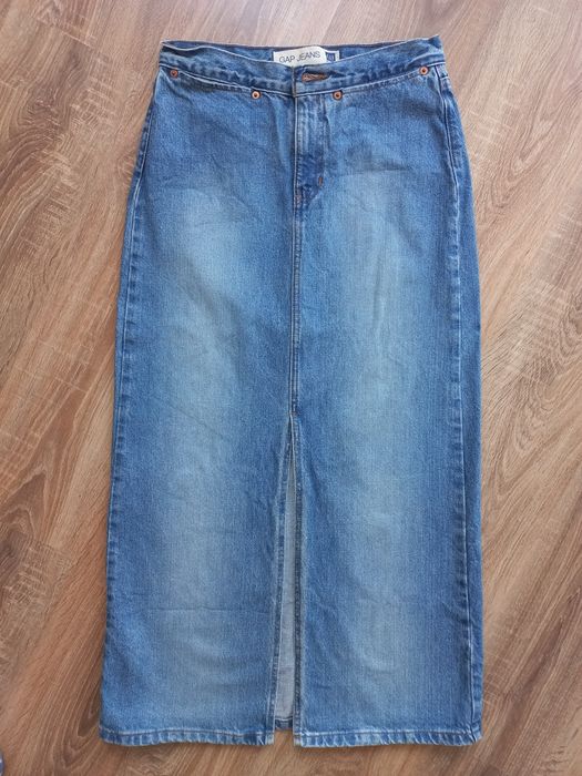 Spódnica dżinsowa jeansowa damska gap xxs xs midi maxi