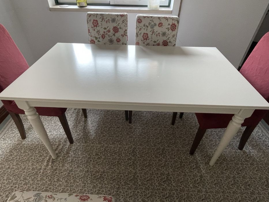Mesa extensível branco IKEA