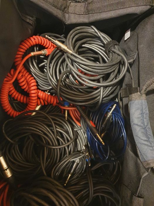 Kable, przewody audio XLR, JACK - pozostałość po zespole