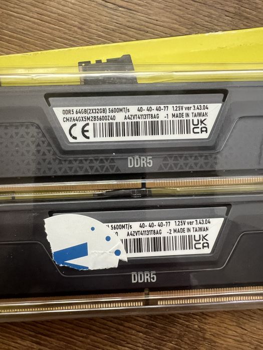 Оперативна пам'ять Corsair Vengeance DDR5 64gb