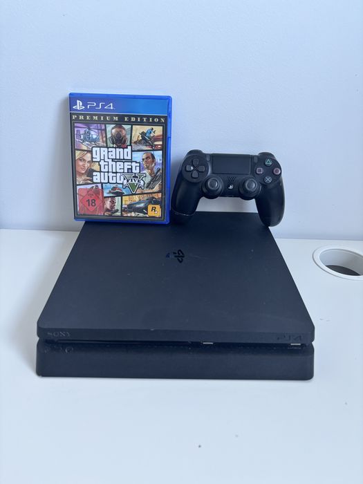 Playstation 4 slim + kontroler + gta 5
