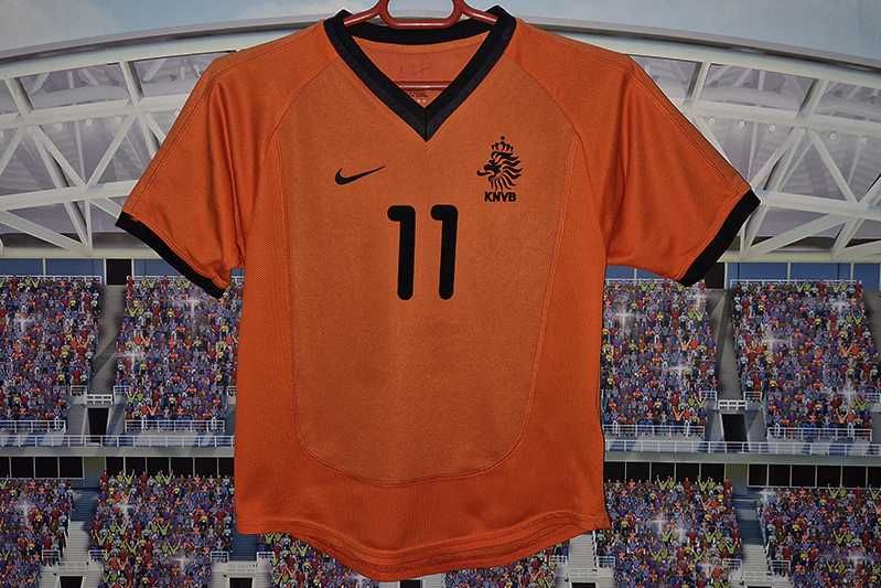 Holandia Nike Made in Portugal 2000-02 home #11 Overmars roz.M-140/152