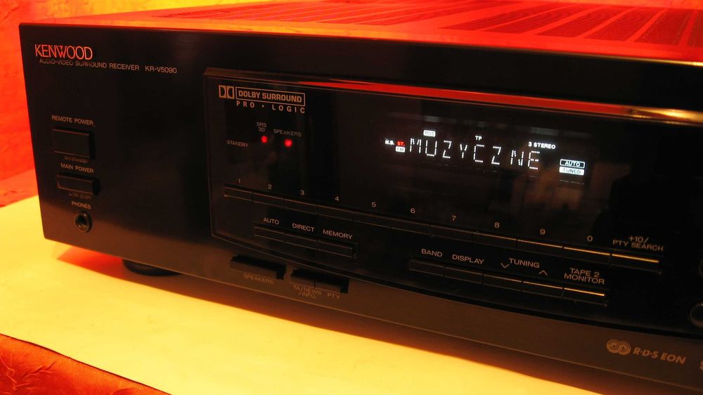 SOLIDNY Receiver Kenwood KR-V5090 z radiem i rds 50W
