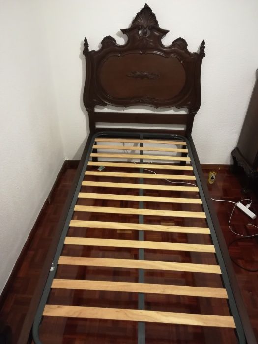 Cama D. João antiga madeira maciça