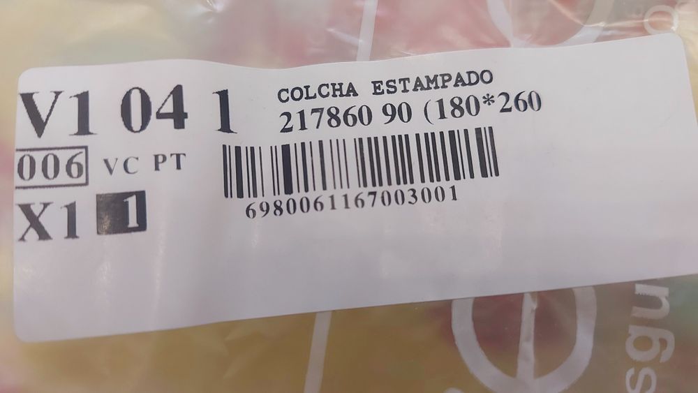 Colcha Estampada  Reversível. NOVA