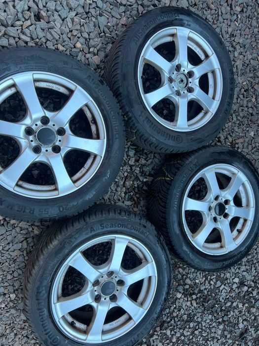 felgi z oponami 16 5x112 msw et38 opony wielosezonowe 2020r golf 5, audi a3